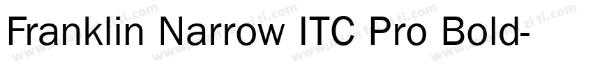 Franklin Narrow ITC Pro Bold字体转换